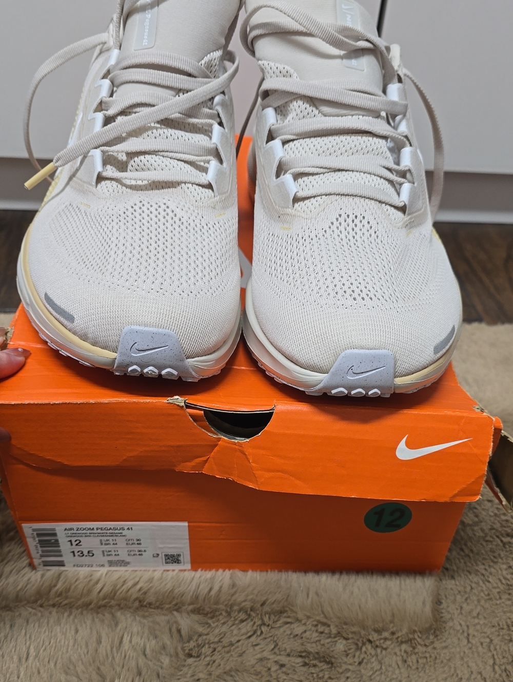 Nike Mens Running Shoes - Cream & Light Gray